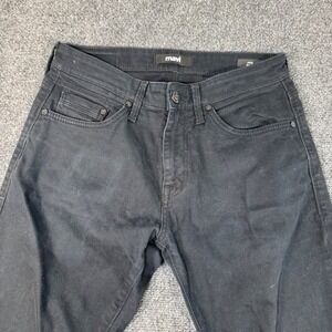 Mavi Jake Slim Leg Mens Black Jeans Size 30/32 Cotton Blend Denim Pants